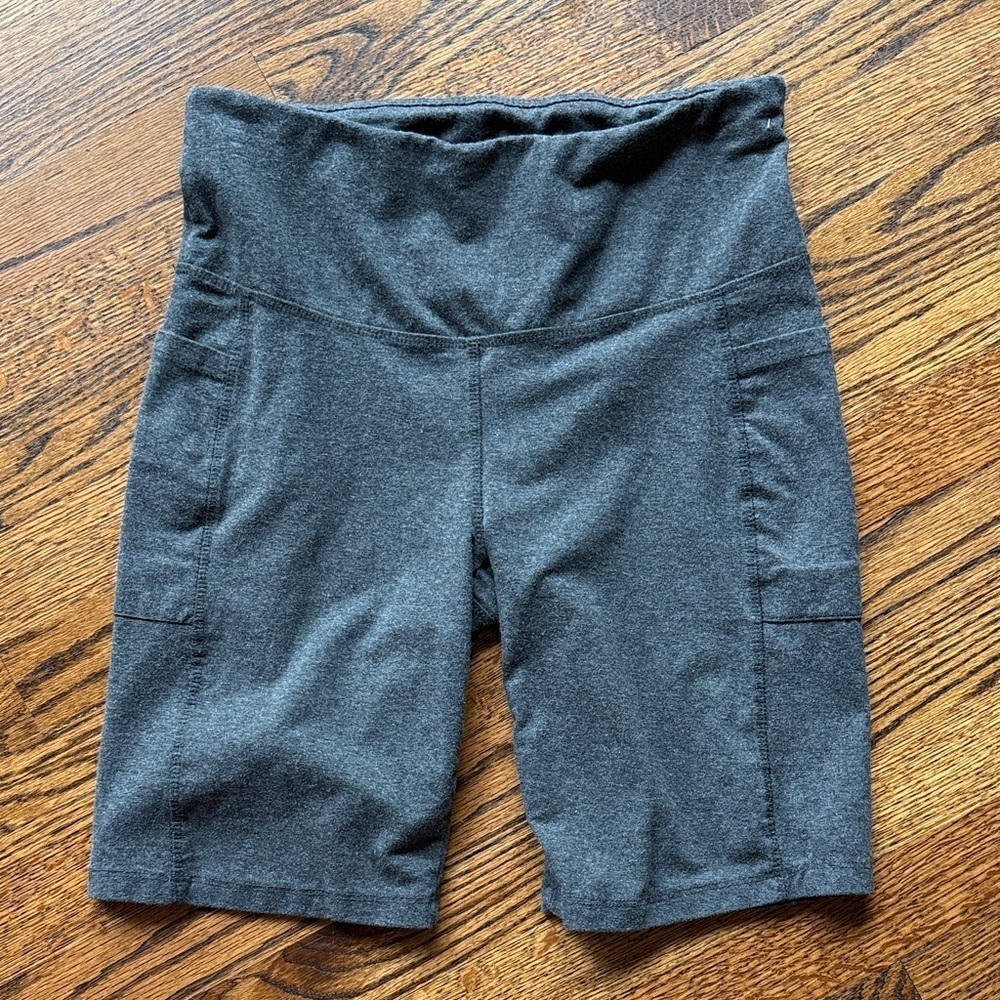 French Laundry Women’s Medium Charcoal Bike High Waist Shorts